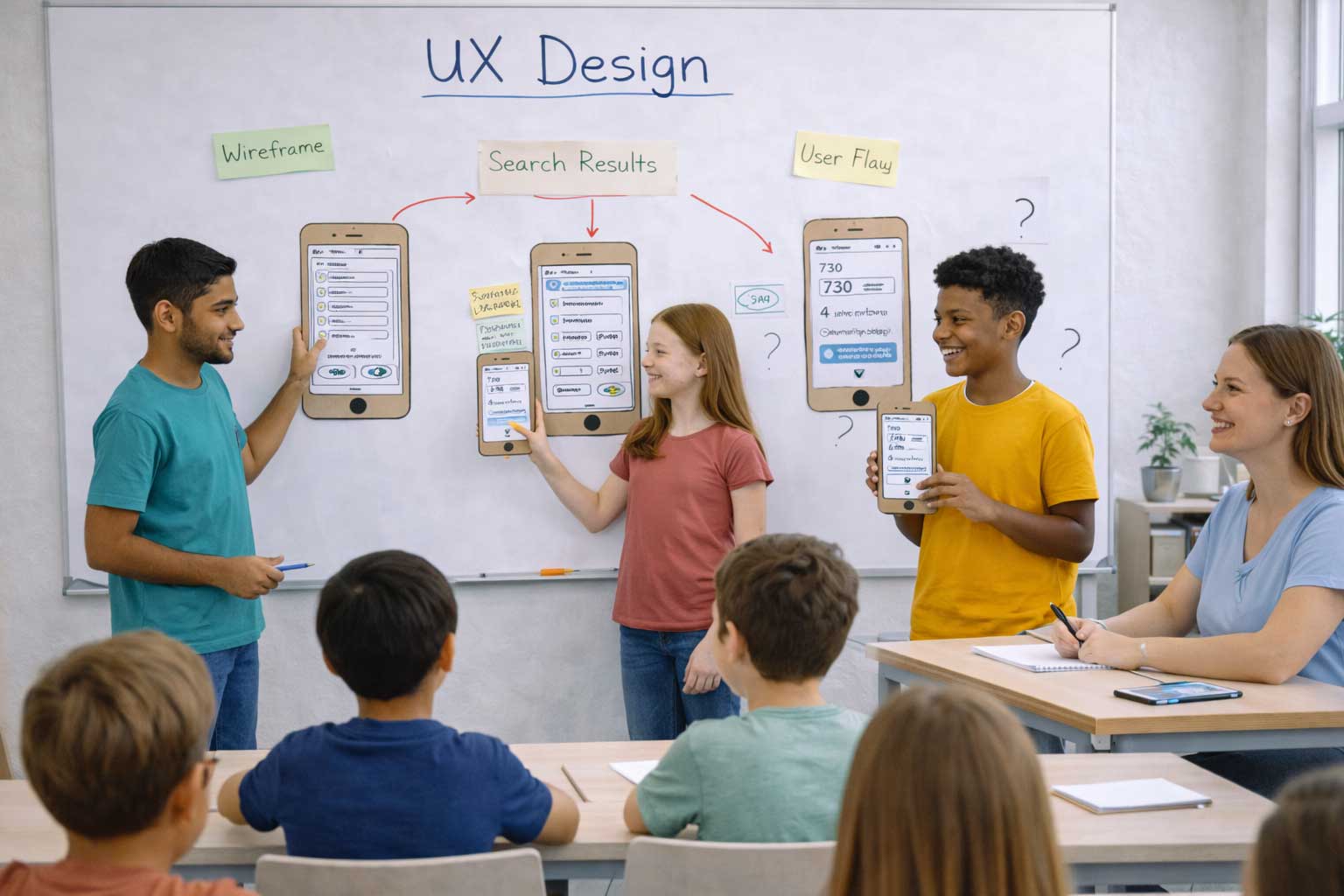 Students collaborating