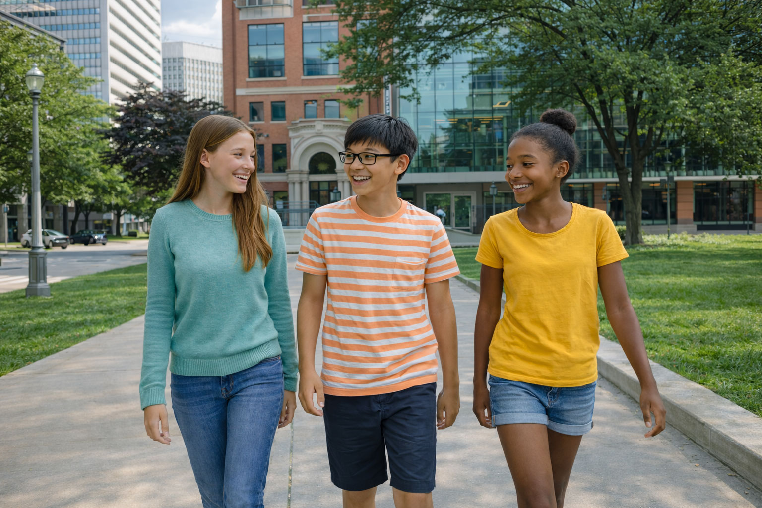 Students participating in a Money Club session