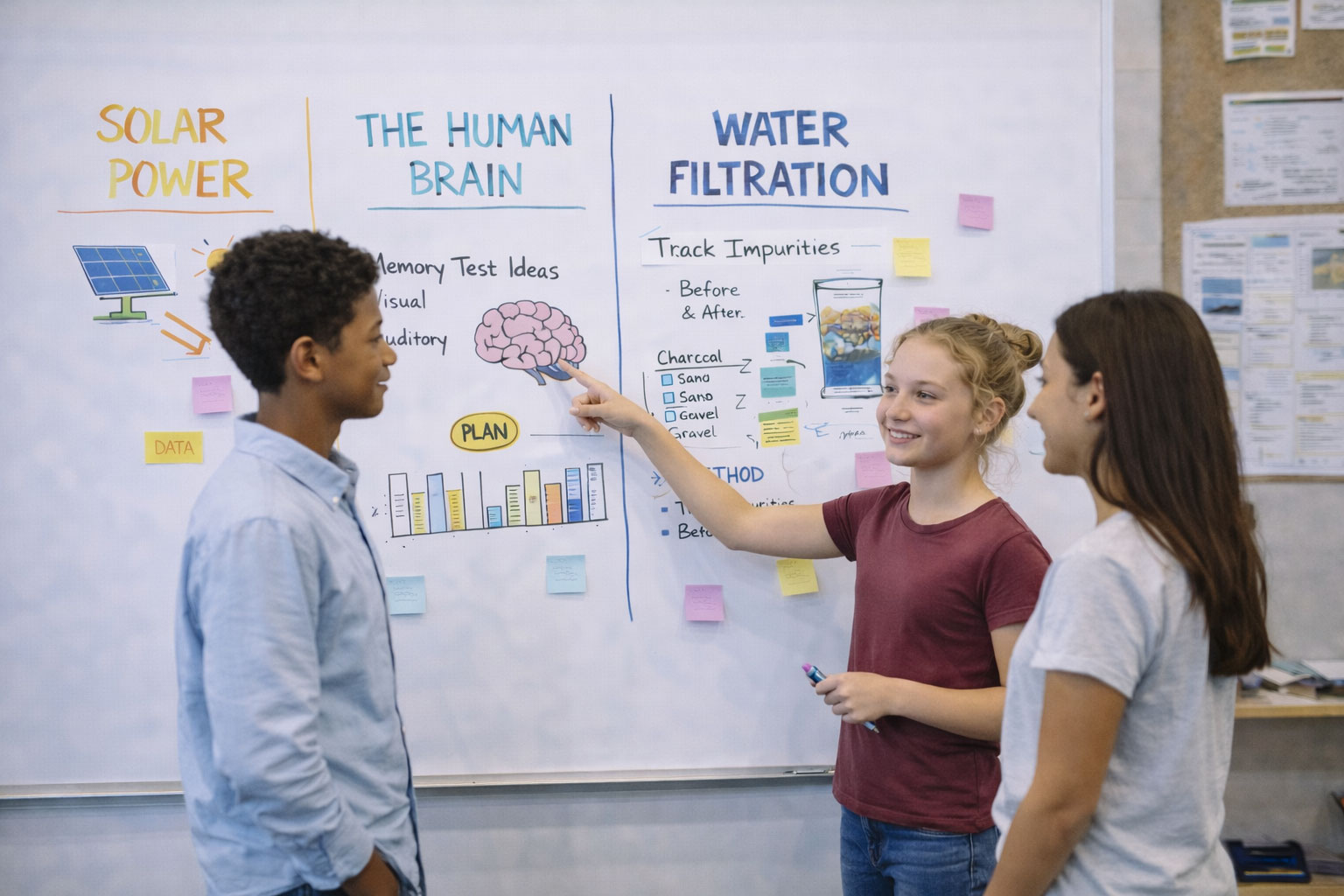 Students working together